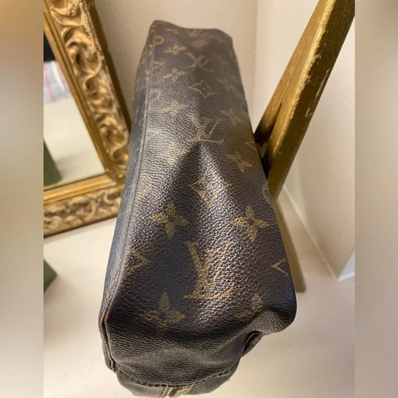 Louis Vuitton Monogram Vintage Pouch Clutch Cosmetic Accessories Bag Large 28 CM - Picture 12 of 12